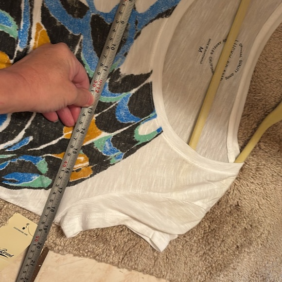 NWT Lucky Brand White Tee with Butterfly Design M soft - Picture 8 of 8